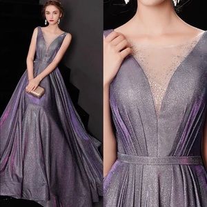 Purple ball gown
